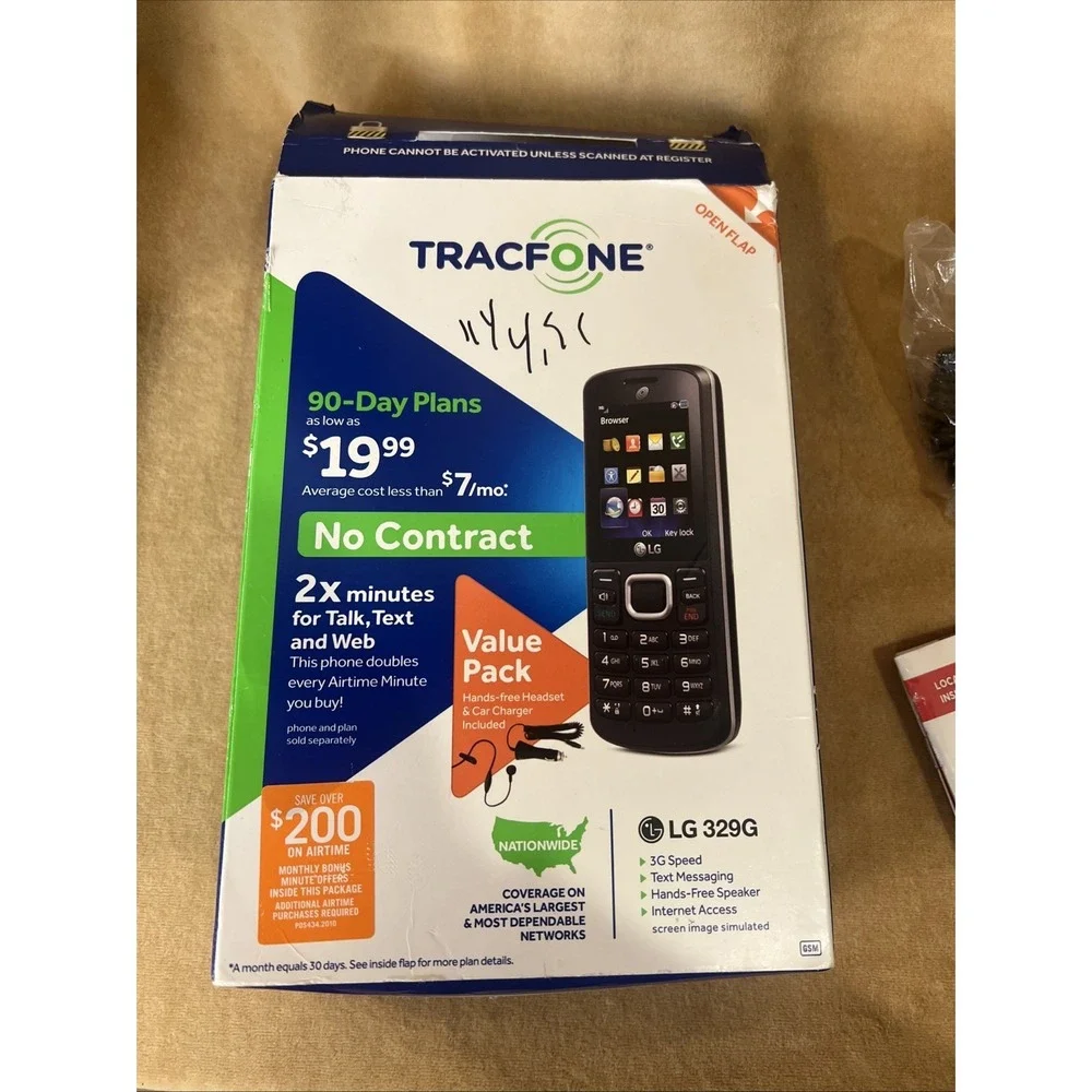 Samsung LG 329G TRACFONE Prepaid Cell Phone 3G Text Messaging
